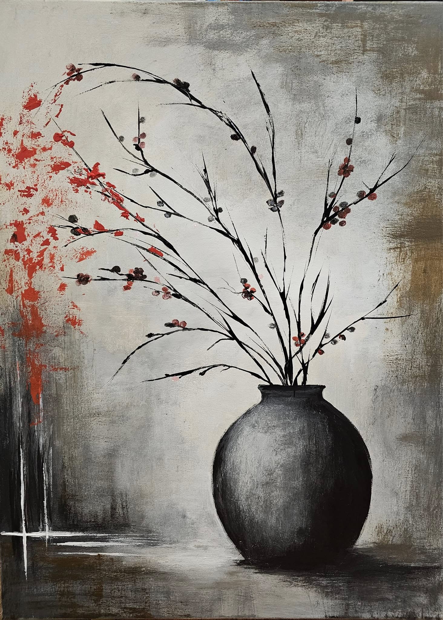 Sen kwitnącej gałęzi, obraz nowoczesny 60 x 80