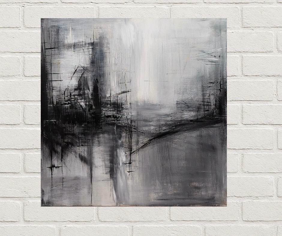 Obraz akrylowy abstrakcyjny industrialny 100 x 100